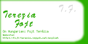 terezia fojt business card
