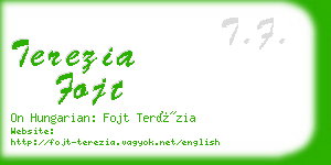 terezia fojt business card